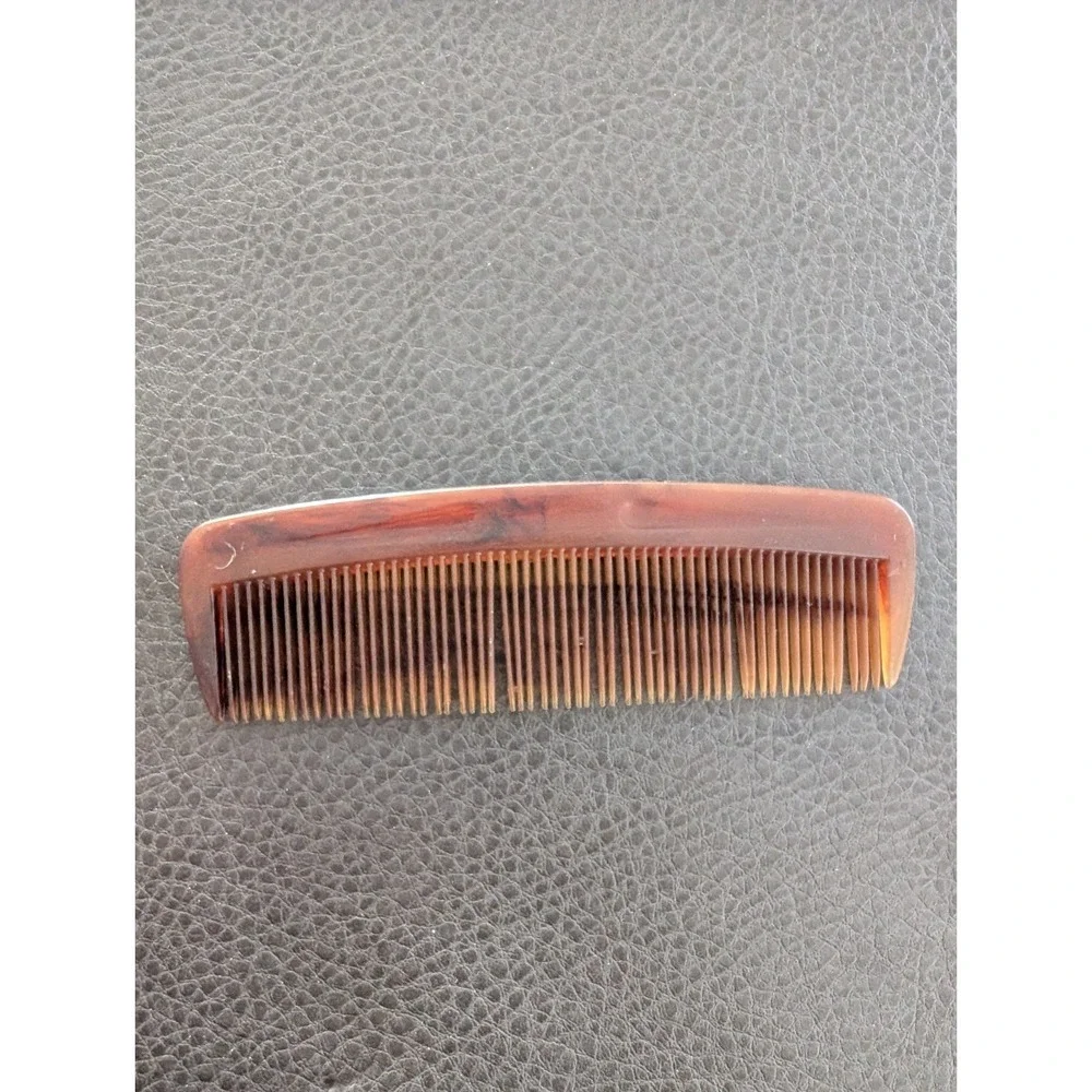 Vintage Lot Of 2 Pocket Combs Faux Tortoise Goody 5